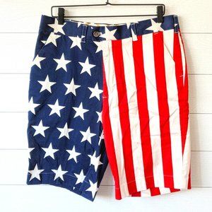 LoudMouth Golf Patriotic Stars & Stripes Shorts 36
